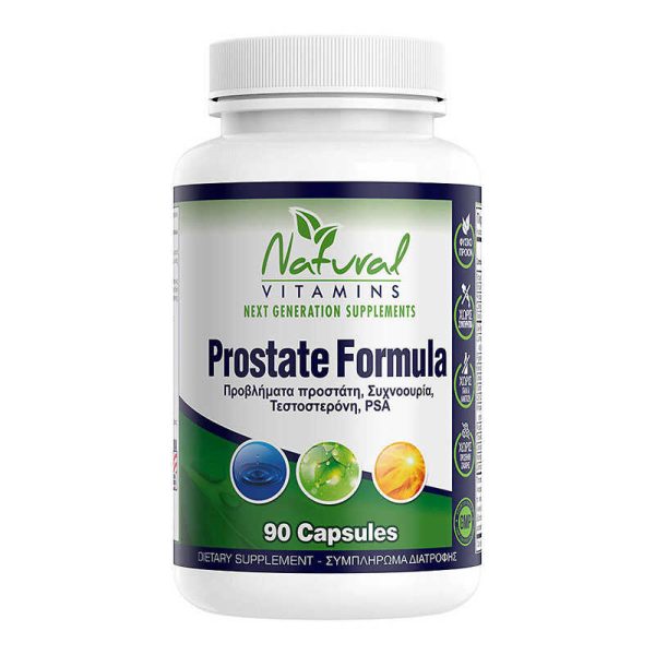 Prostate Formula Natural Vitamins 90 κάψουλες