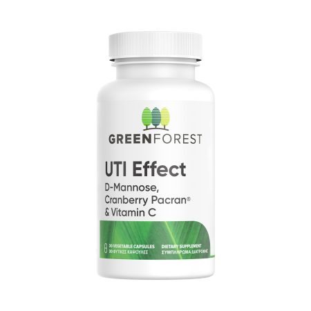 UTI Effect D-Mannose, Cranberry Pacran® και Vitamin C Green Forest